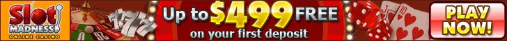 SlotsMadness - Up to 499 Free on First Deposit (2)