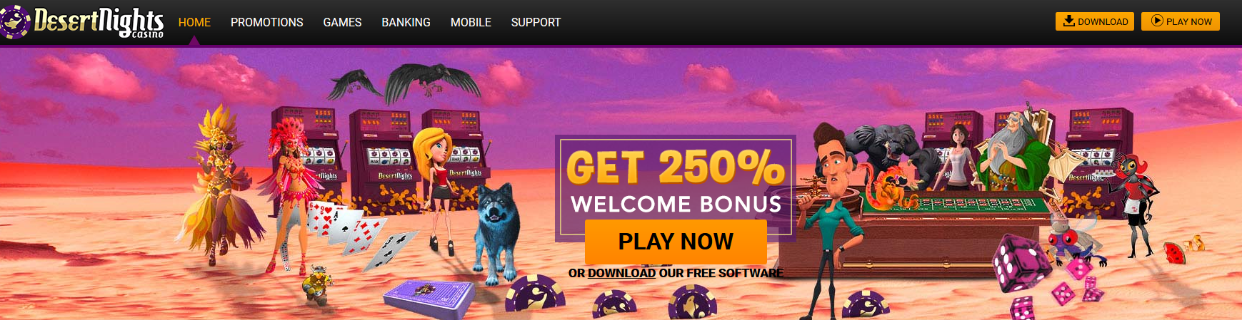 Desert Nights
                                        Online Casino