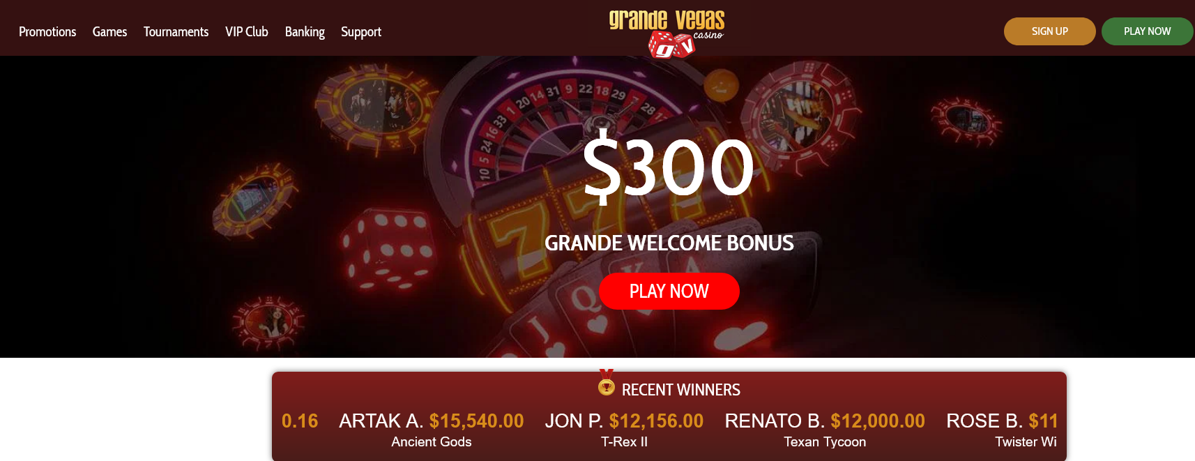 Grand Vegas Casino - All
                                          Jackpots