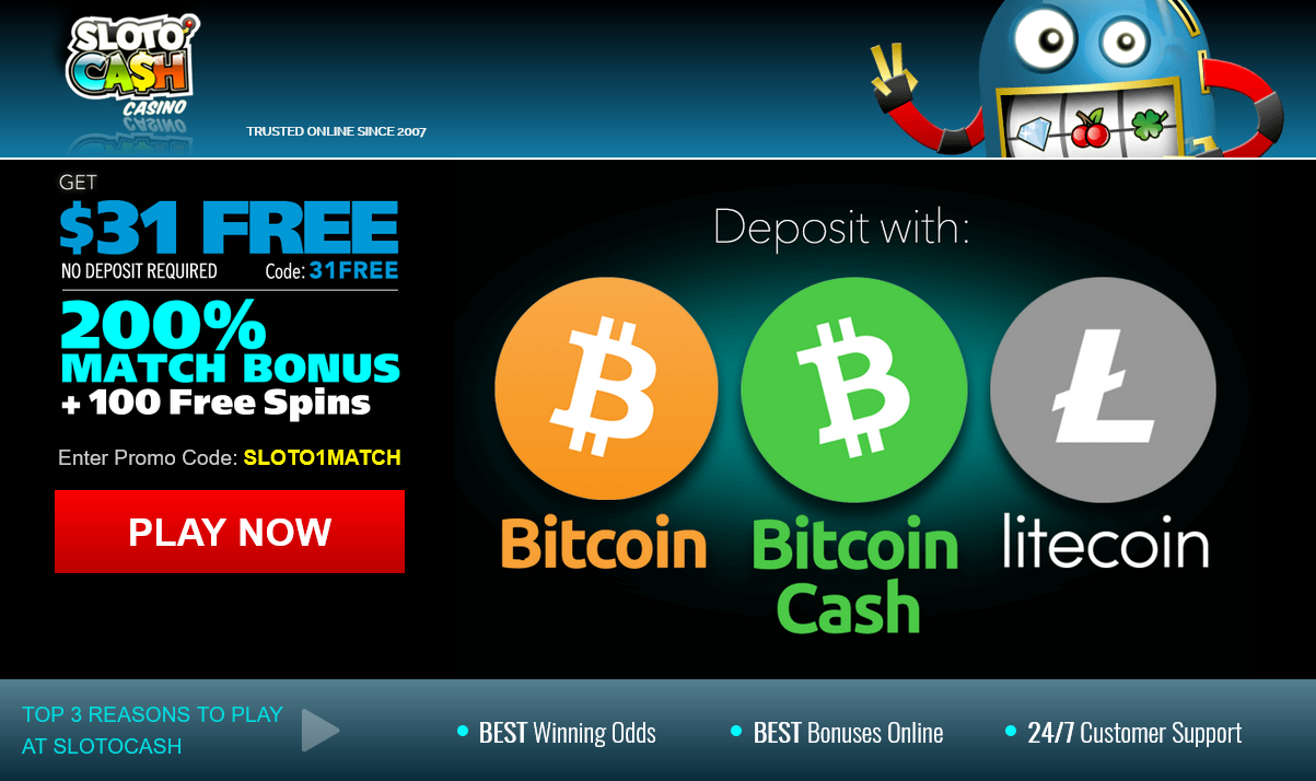Slotocash
$31 Free Cryptocurrency Slotocash
$31 Free Cryptocurrency